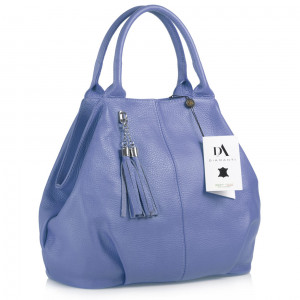 Geanta dama din piele naturala DiAmanti Costa Violet Very Peri